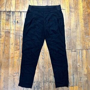 32 Degrees Heat Pants‎ Mens Medium Black Solid Flat Front Elastic Waist Pull On